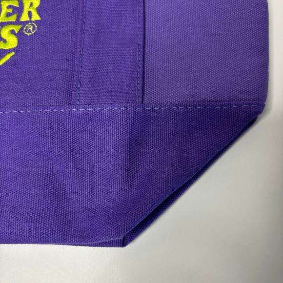 LOT 2x — Trader Joe’s Canvas MINI Tote Bag Halloween Trick or Treat Purple Green - Picture 6 of 6